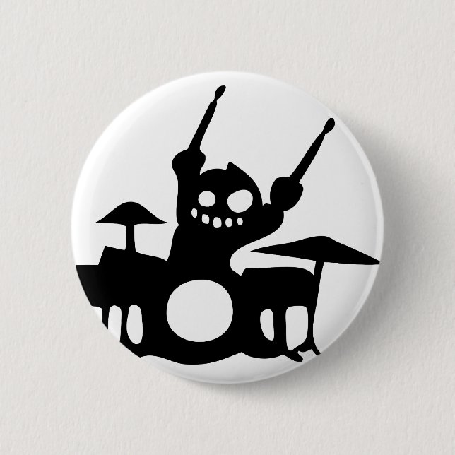 drum.png pinback button (Front)