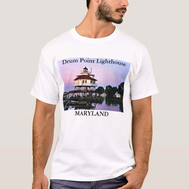 Drum Point Lighthouse, Maryland T-Shirt (Front)