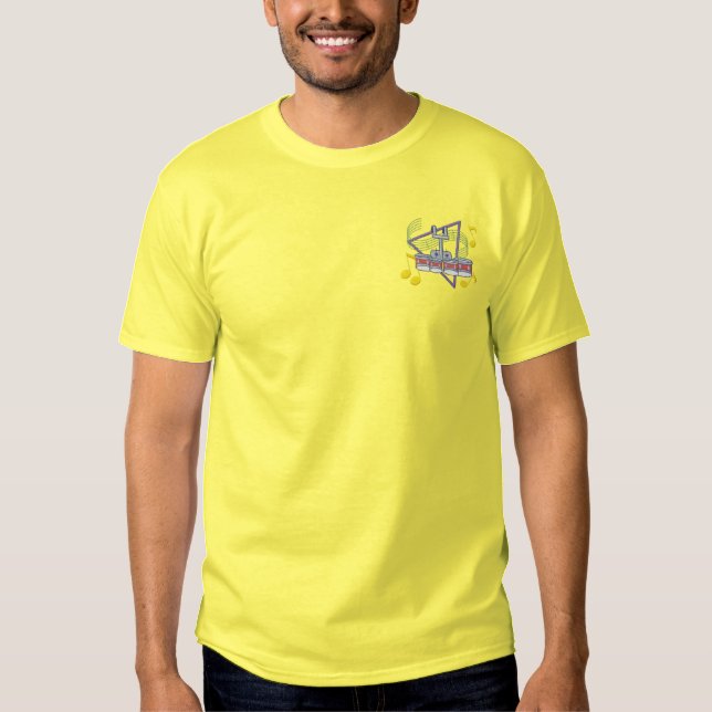 Drum Quad Embroidered T-Shirt (Front)