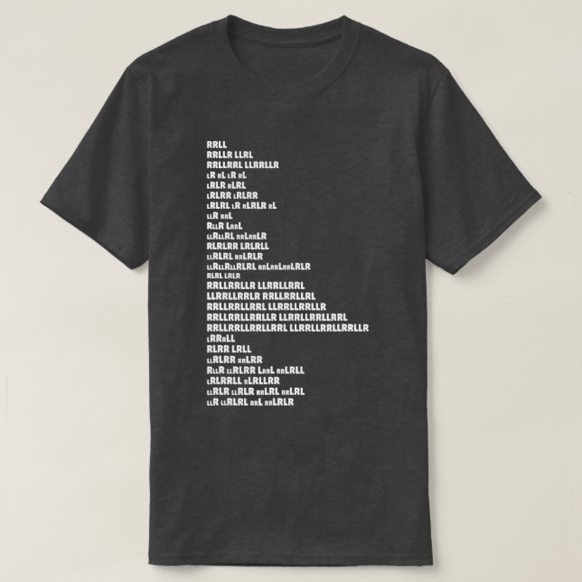 Drum Rudiments Drummer RRLL  T-Shirt (Design Front)