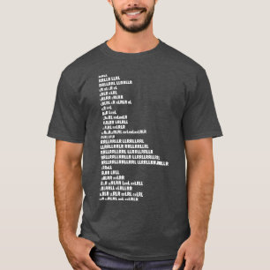 Drum Rudiments Drummer RRLL  T-Shirt
