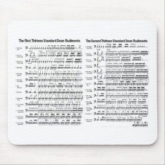 Drum Rudiments Mouse Pad