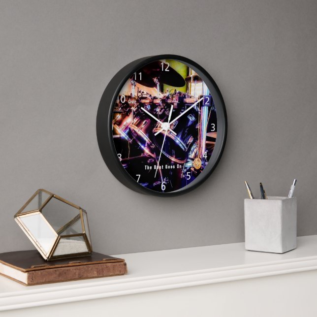 Drum Set Acrylic Wall Clock (Office)