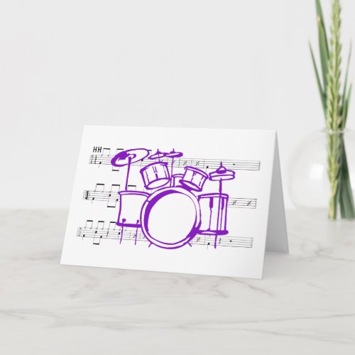 Drum Set and Music Card