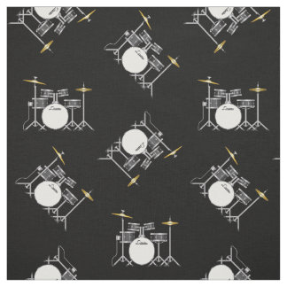 Drum Set Band Music Musician Room Decor Fabric