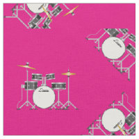 Drum Set Band Music Musician Room Decor Pink