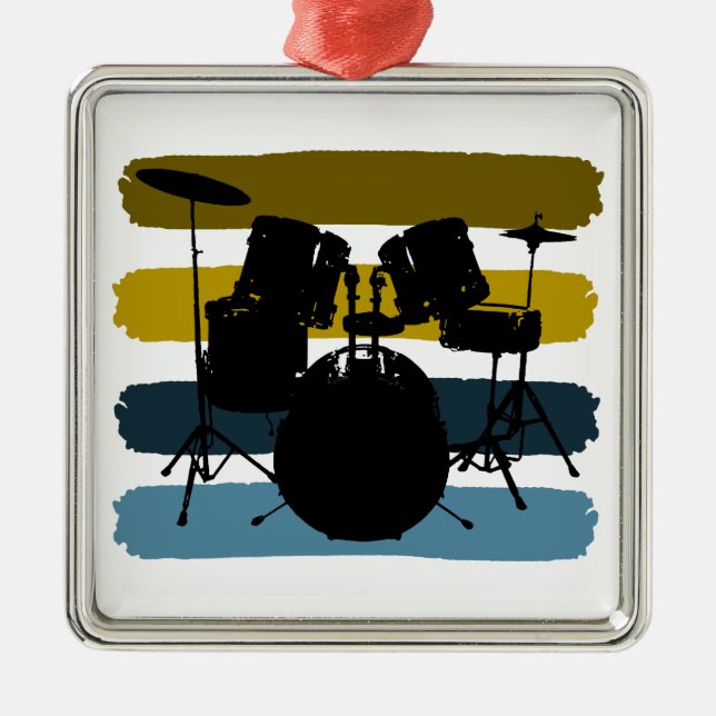 Drum set Christmas Ornament (Front)