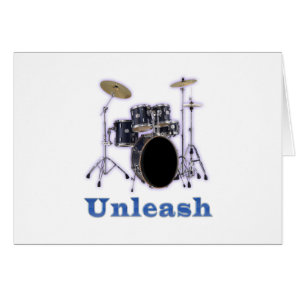 Drum set designs cards