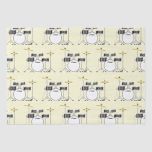 Drum Set Drummer Band Teacher Musician Tissue Paper