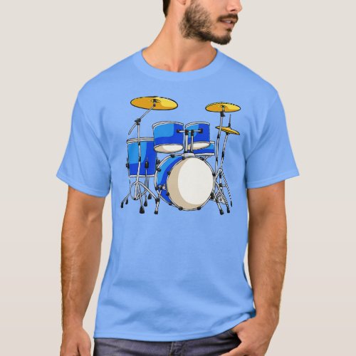 Drum Set Drums Drummer Rock T_Shirt