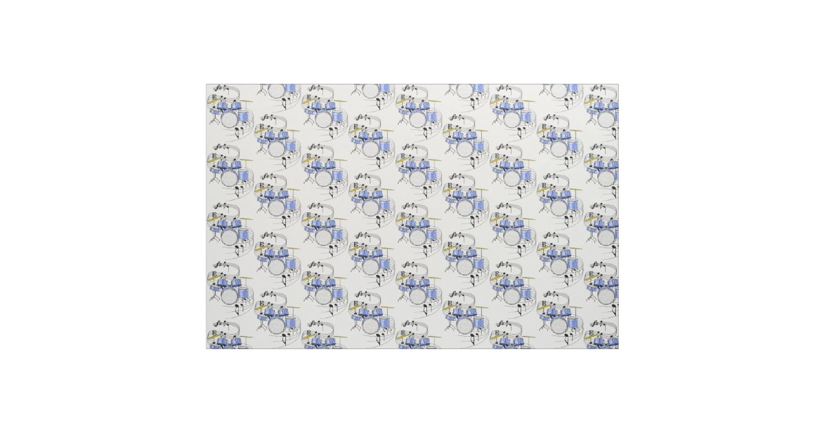 Drum Set Fabric Zazzle