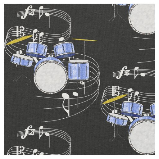 Drum Set Fabric - Dark
