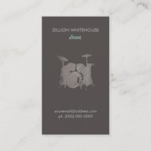 Drum Set Groupon Business Card