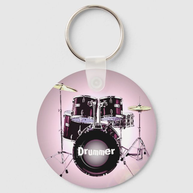 Drum Set Keychain (Front)
