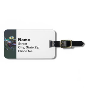 Drum Set Luggage Tag