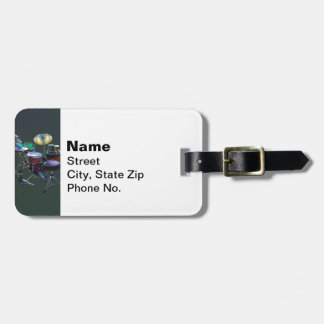 Drum Set Luggage Tag