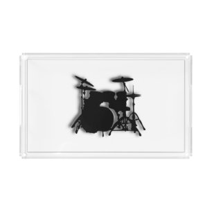 Drum Set Music Design Acrylic Tray
