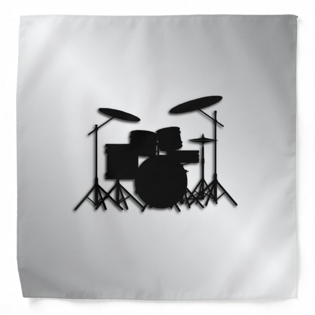Drum Set Music Design Bandana (Front)