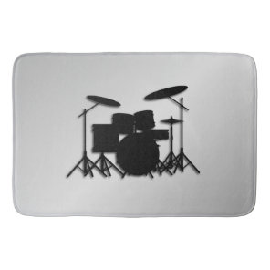 Drum Set Music Design Bathroom Mat