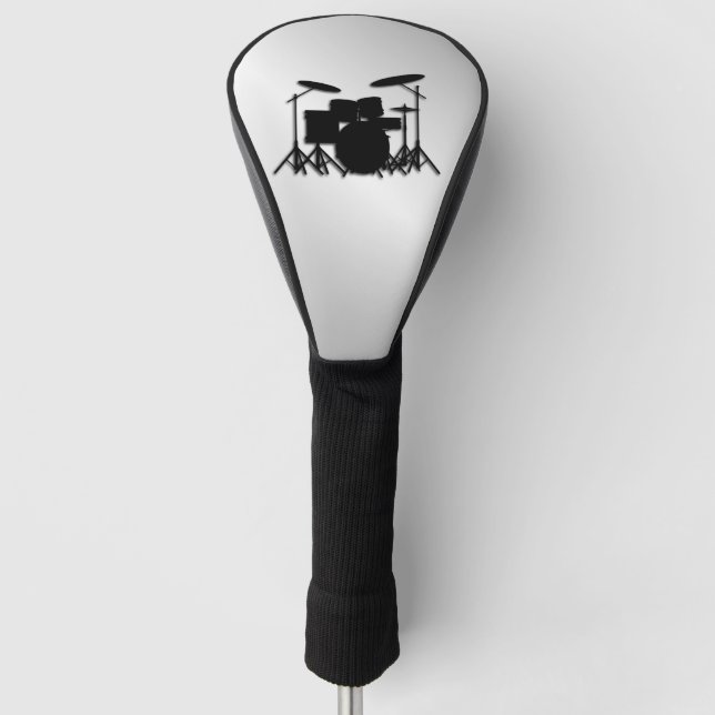 Drum Set Music Design Golf Head Cover (Front)
