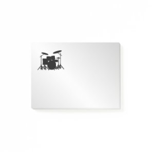 Drum Set Music Design Post-it Notes