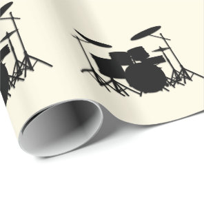 Drum Set Music Design Wrapping Paper