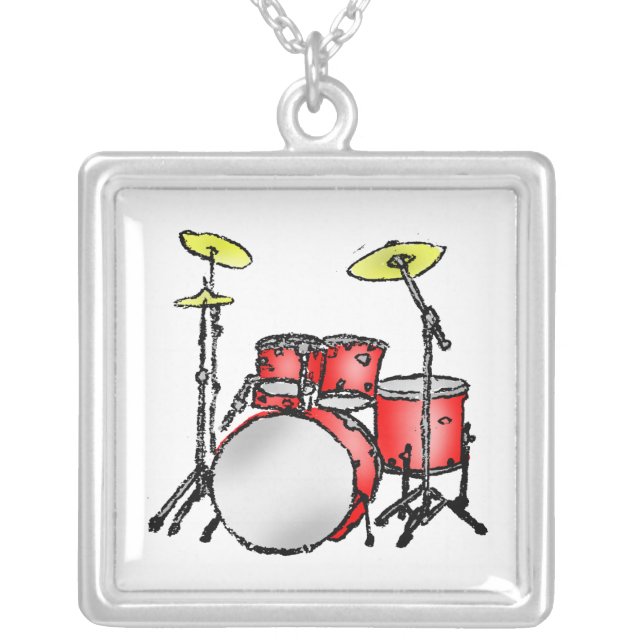 Drum Set Necklace (Front)