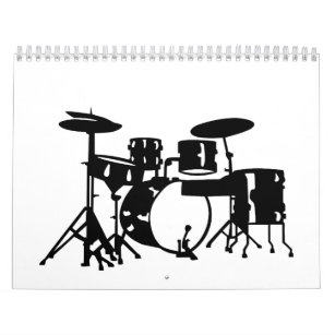 Drum set percussion calendar