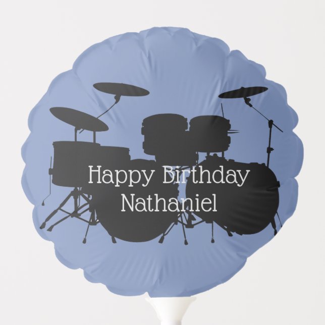 Drum Set Percussion Design Balloon (Front)