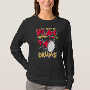 Drum Set Percussion Music Drummer Musician Drums T-Shirt