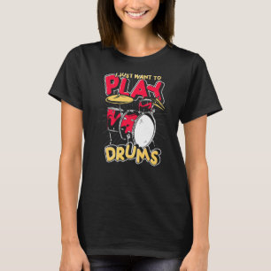 Drum Set Percussion Music Drummer Musician Drums T-Shirt