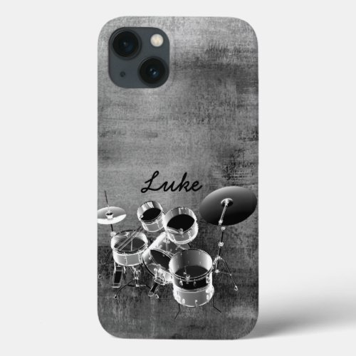 Drum Set  Personalized Gift for Drummers iPhone 13 Case