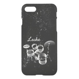 Drum Set / Personalized Gift for Drummers iPhone SE/8/7 Case