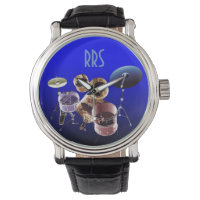 Drum Set Personalized Monogram Gift Watch