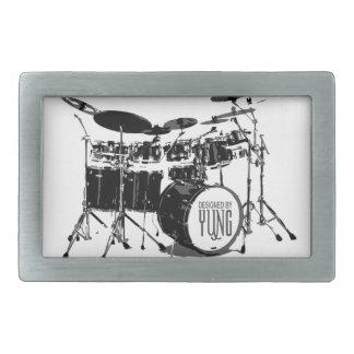 Drum Set Rectangular Belt Buckle