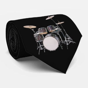 Drum Set with Cymbals Necktie