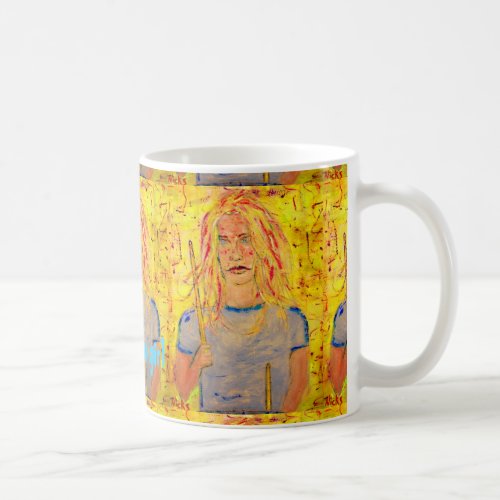 drum solo girl Art Coffee Mug