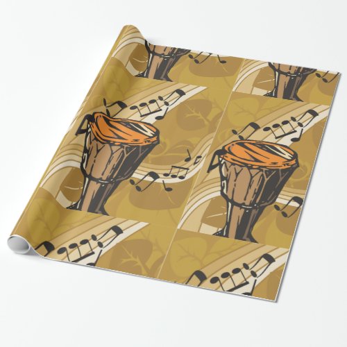 Drum Sound Wrapping Paper