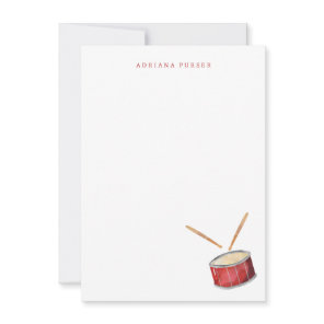 Drum Stationery - Drum Thank You Note Cards