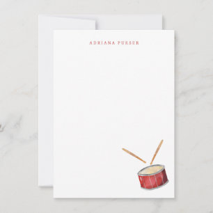 Drum Stationery - Drum Thank You Note Cards