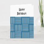 Drum Stick Crosshatch Birthday Card