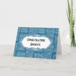 Drum Stick Crosshatch Graduation Card