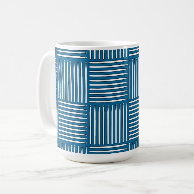 Drum Stick Crosshatch Mug (Front Left)