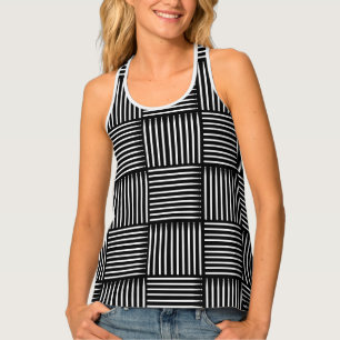 Drum Stick Crosshatch Tank Top