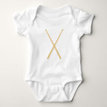Drum Sticks Baby Bodysuit by Windmilldesigns at Zazzle