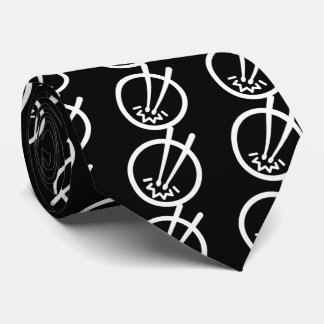 Drum Strikes Pictogram Neck Tie