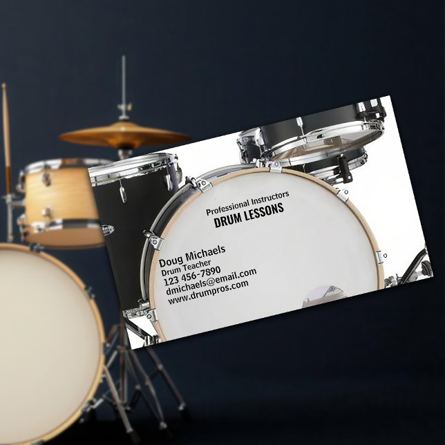 Drum Teacher Business Card (Creator Uploaded)