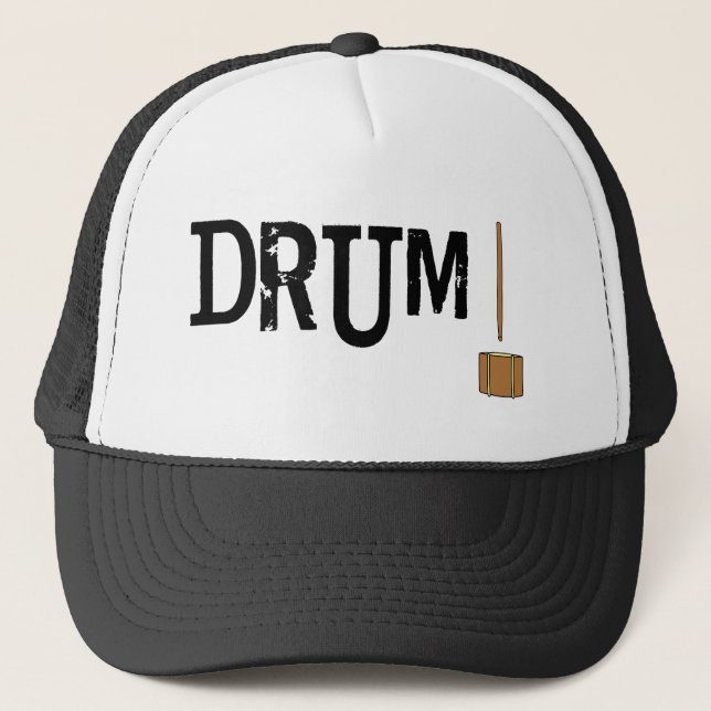 Drum!  trucker hat (Front)