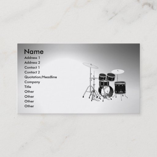 Customizable drum_vibeman business card templates