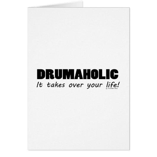 Drumaholic Life Cards (Front)